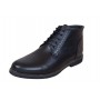 Ghete casual barbati, din piele naturala (imblanite) TOMAS, Negru, GKR20N